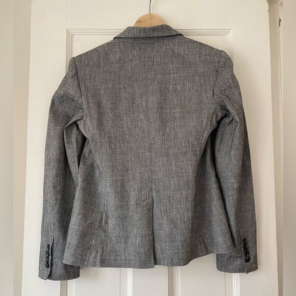 Theory Linen Double Breasted Blazer - Picture 8 of 13